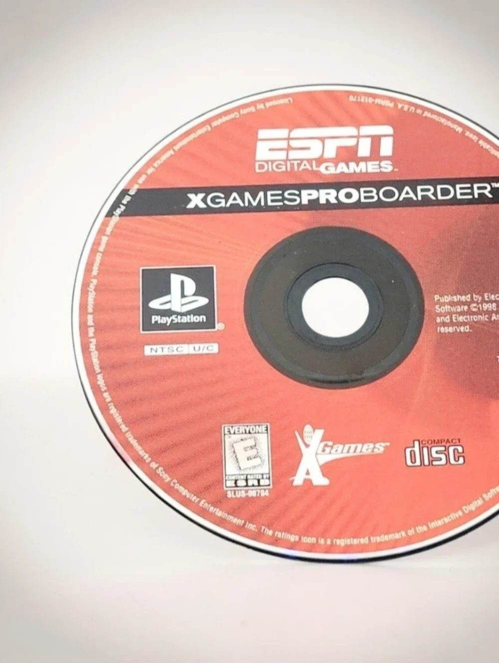 ESPN X Games ProBoarder (Sony PlayStation 1, 1999) Game Disc Only Paper Sleeve.